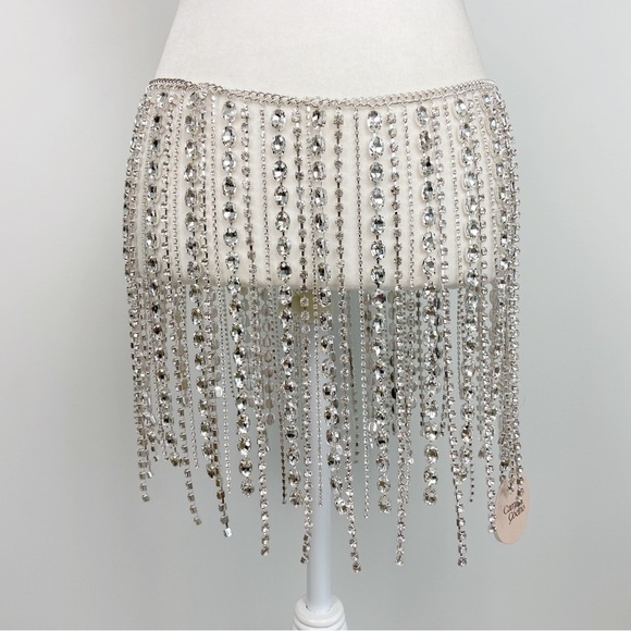Camila Coelho Penny Skirt in Silver - Picture 4 of 9
